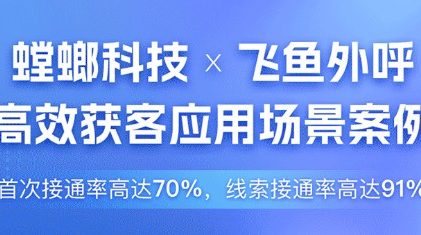 螳螂CRM客户管理系统+飞鱼外呼系统合作案例！线索接通率高达91%