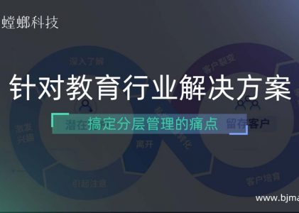 针对教育行业解决方案(搞定分层管理的痛点)，北京螳螂科技CRM系统