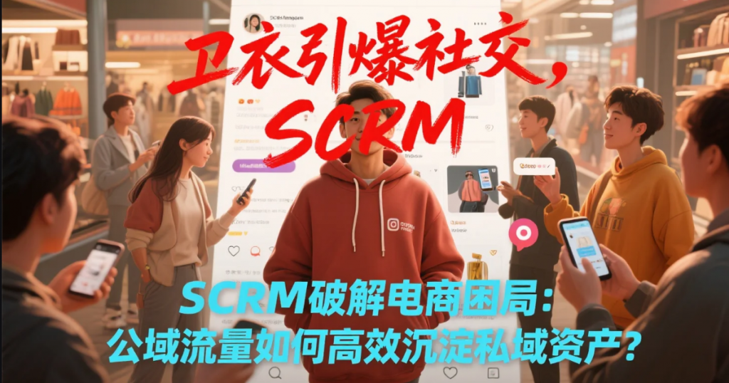 卫衣引爆社交，SCRM破解电商困局：公域流量如何高效沉淀私域资产？