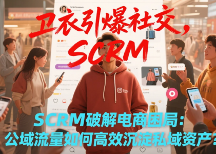 卫衣引爆社交，SCRM破解电商困局：公域流量如何高效沉淀私域资产？