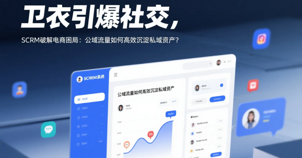 卫衣引爆社交，SCRM破解电商困局：公域流量如何高效沉淀私域资产？