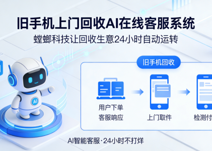 旧手机上门回收AI在线客服系统：螳螂科技让回收生意24小时自动运转