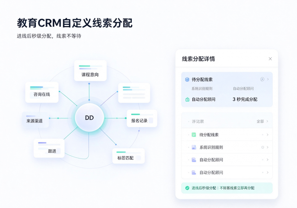 教育CRM自定义线索分配