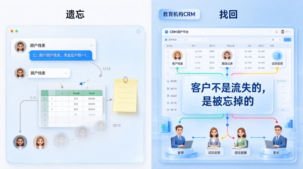 教育机构CRM-客户不是流失的，是被忘掉的