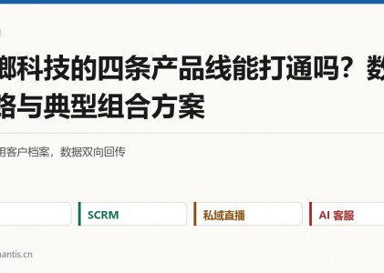 螳螂科技的四条产品线能打通吗？数据链路与典型组合方案